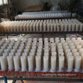 natural white  handmade pillar candle making